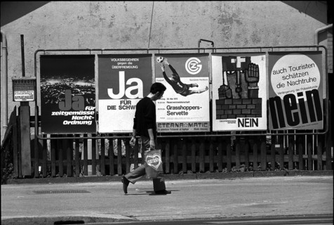 Posters about the Schwarzenbach initiative, 1970