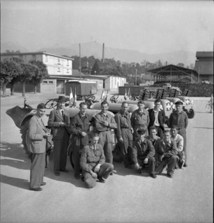 Swiss donation: craftsmen for Luxembourg, 1945