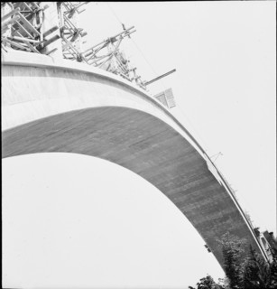 The railway bridge under construction, Berne 1939