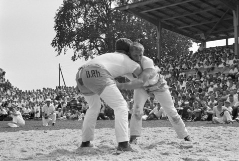 Swiss wrestling festival 1966 in Frauenfeld