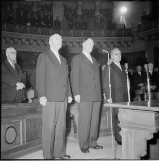 Holenstein, Chaudet, Lepori: Swearing In 1954