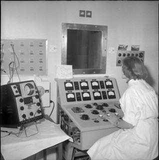 Beta Synchrotron, monitoring room, Berne 1953