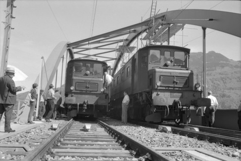 Biberlikopf bridge, load test; 1969