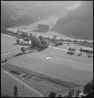 WW 2: marking of the Swiss frontier, 1944.