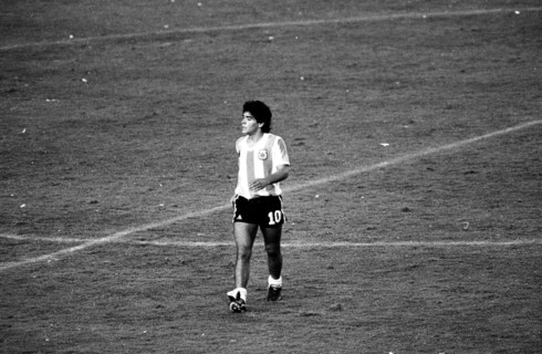 Football WC 1982: Belgium - Argentina; Maradona