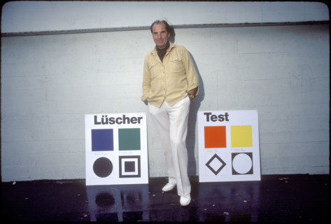 Max Lüscher, inventor of Lüscher color test, 1983