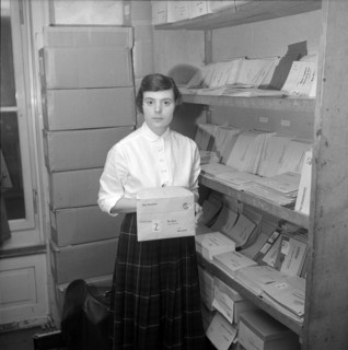 United Press, Zurich office: Consignment of the stencil sheets by envelope, 1957