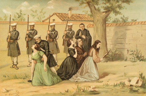 History of Spain. First Carlist War (1833-1840). By order of the Carlist general Ramon Cabrera, on