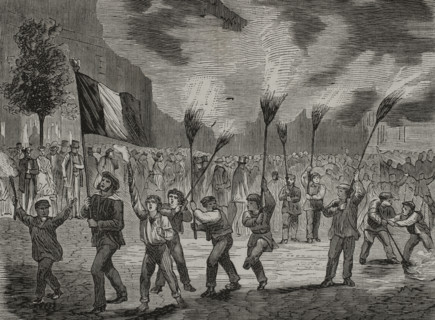 On 16 July 1870, the French parliament voted to declare war on Prussia. Pro-war demonstration in