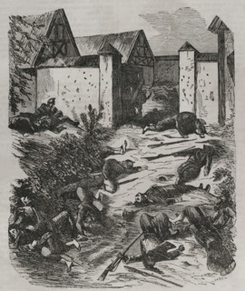 Franco-Prussian War (1870-1871). Battle of Wissembourg, 4 August 1870. Capture of Wissembourg by