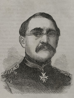 August Karl von Goeben (1816-1880). Prussian general. He was awarded the Grand Cross of the Iron