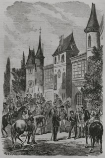 Franco-Prussian War. Napoleon III surrendering to King Wilhelm I of Prussia after being defeated. 2