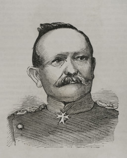 Eduard von Fransecky (Eduard Friedrich Karl von Fransecky) (1807-1890). Prussian general. Portrait.