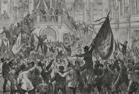 History of France. On Sunday 4 September 1870, Leon Gambetta (1838-1882), member of the government