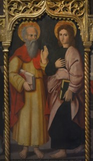 Agostino da Casanova. Italian painter documented in Liguria from 1523 to 1564. Simon the Zealot and