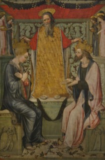Bonifacio Bembo. Italian painter active from 1444 to 1478. Coronation of Christ and the Virgin by
