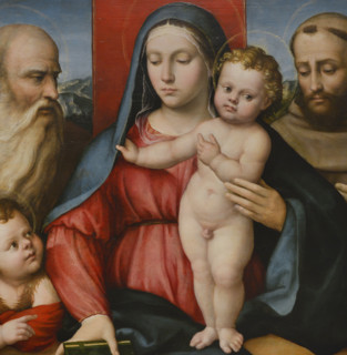 Girolamo Marchesi, called il Cotignola (ca. 1480-ca. 1540). Italian painter. Virgin and Child with