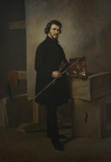 Cherubino Cornienti (1816-1860). Italian painter. Self-portrait, 1843. Oil on canvas. Modern Art