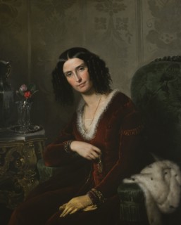 Eliseo Sala (1813-1879). Italian painter. Portrait of Marquise Luisa d'Azeglio Blondel Maumery, ca.