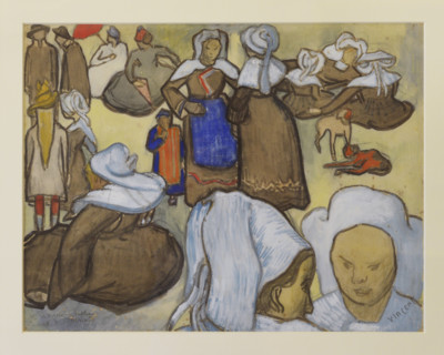 Vincent van Gogh (1853-1890). Dutch painter. Les bretonnes et le pardon de Pont Aven (Breton Women