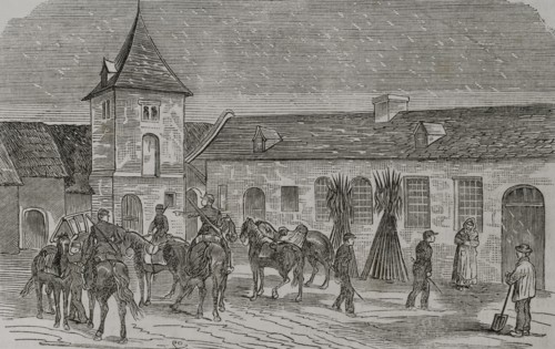 Franco-Prussian War (1870-1871). French Army. General Faidherbe's headquarters at Boisleux.