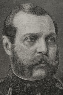 Alexander II of Russia (1818-1881). Czar of the Russian Empire (1855-1881). Portrait. Engraving.