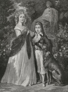Portrait of two of the children of Louis XVI of France (1754-1793) and Marie-Antoinette