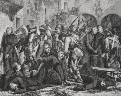French Revolution. September Massacres (2 to 6 September 1792). The revolutionaries executed mass