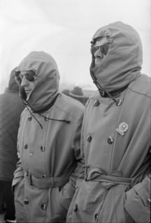 Olympic Games Grenoble 1968: Spectators watching ski racer