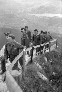 After WWII: American soldiers on Mount Pilatus, 1945