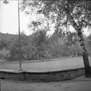 Birkenhof schoolhouse square in Bättwil 1969