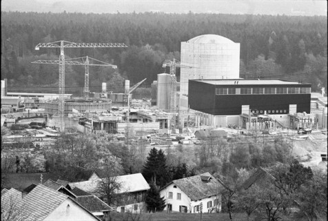 Beznau nuclear power plant under construction in 1968