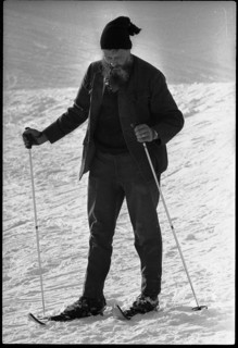 Man on mini skis 1969