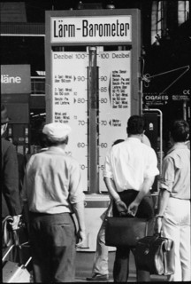 Noise pollution: WWF noise barometer in Zurich HB 1970