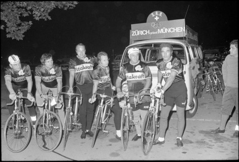 Munich Olympic Games 1972: Longdistance cyclists from Zurich to Munich