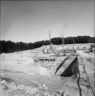 Construction site of the Physics Institute of ETHHönggerberg, Zurich 1962