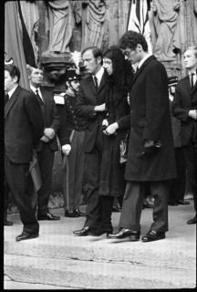 Funeral of Jo Siffert, Freiburg 1971; widow Simone SiffertGuhl