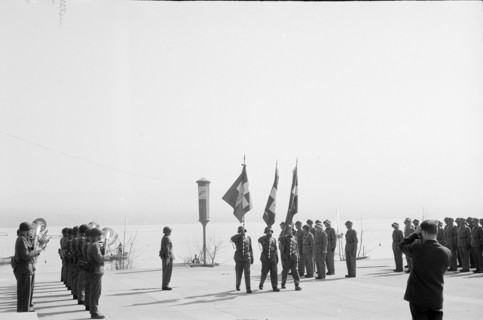 Flag handover to the Fusiliers, Zurich 1961
