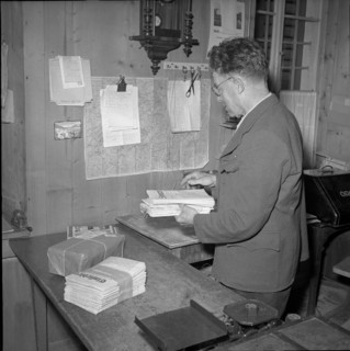 Postmaster in Alpthal, Schwyz; 1951