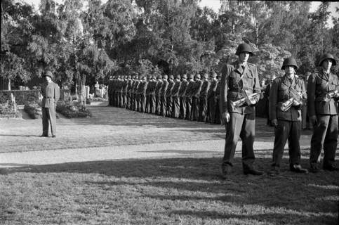 Honor guard, soldier's funeral in Zurich 1962