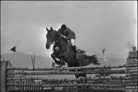 CSIO Lucerne 1974: Ted Edgar on Everest Orchid