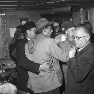 Researchers of the Höllochgrotten rescued after 10 days, 1952