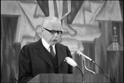 Gustav Heinemann in Switzerland, 1972