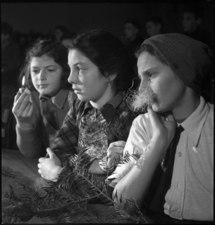 Girls on school New Year's Eve 1944