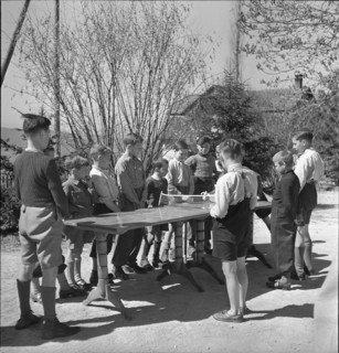 Children from Belgium on holiday in Switzerland, 1942