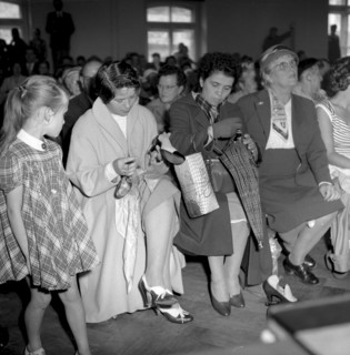 Cernier, Women and Girls During an Auction. 1958