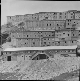 Power station construction, Moiry workers' housing estate 1956