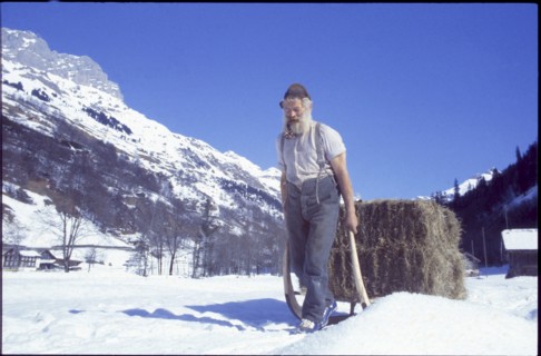 Joder Gisler, mountain farmer 1980.