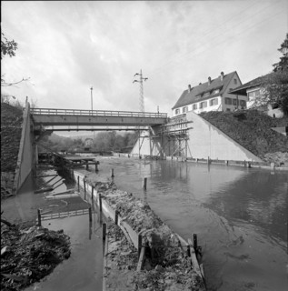 Worblental bridge under construction. 1960