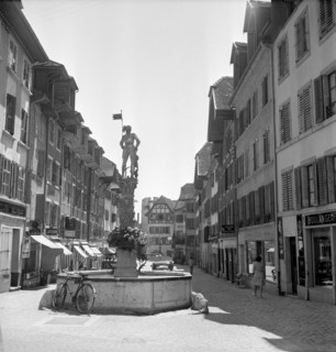 The village of Eglisau in the Zürcher Weinland, 1959